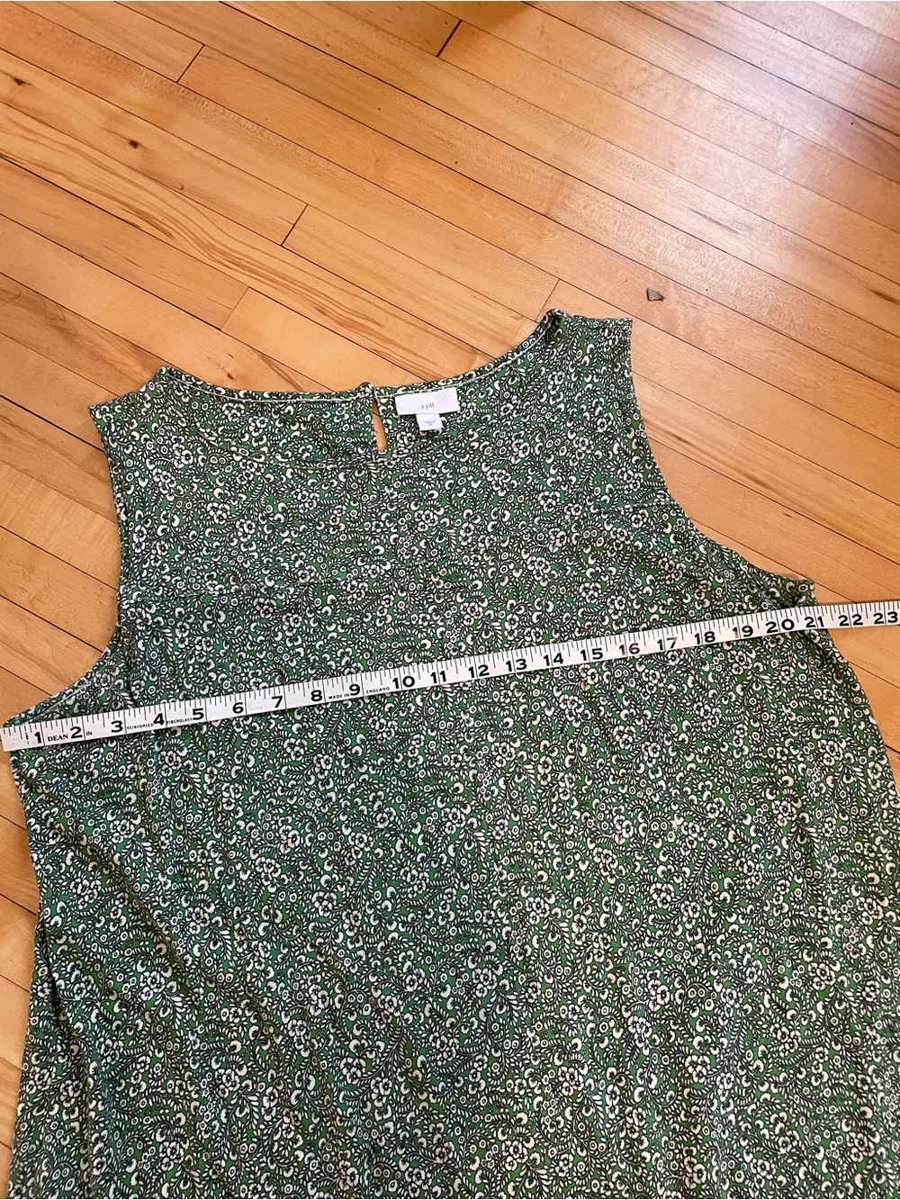 J. Jill Green Speckled Sleeveless Tiered Maxi Dress - Picture 9 of 10